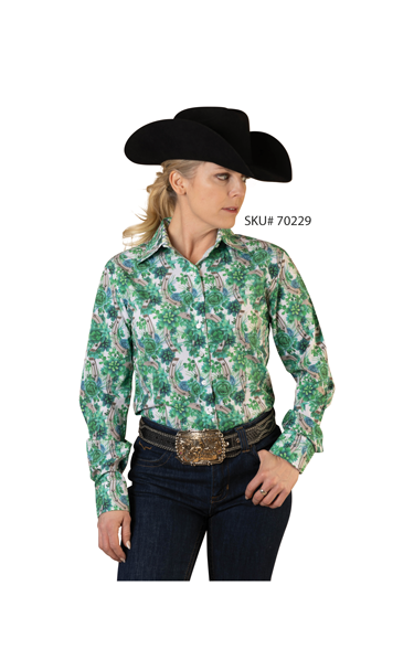 Ladies Easy Care Button Shirt