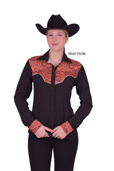 Tooled Yoke Shirt w/ Piping